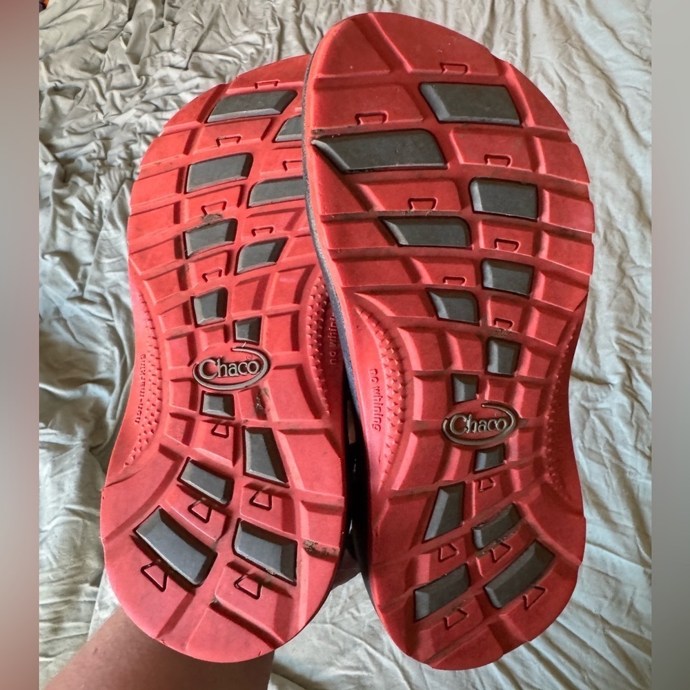CHACO Z/1 Youth Kids Grey and orange Sports Water Hiking Sandals Sz 1 - Picture 4 of 5